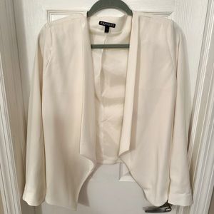 Winter White Express Open Front Blazer